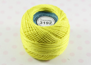 Пряжа Ирис 100% хлопок 10г 82м №3192 яр.желтый