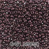 Бисер Чехия " GAMMA" круглый 7 10/ 0 2. 3 мм 5 г 1- й сорт G461 т. коричневый ( 49095 ) 