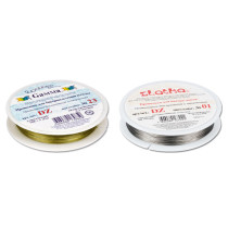 " Zlatka" / " Gamma" Проволока для бисера ( ланка) DZ d 0. 3 мм 100 м №06 светло- серый