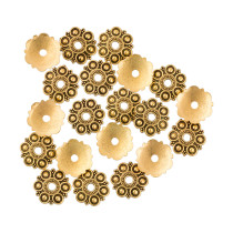 " Zlatka" Розетка для бус MFR- 17 14 мм 10 шт 02 под золото