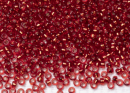 Бисер Япония MIYUKI Seed Beads 15/0 5г 1434 окрашенный тёмно-жженый апельсин серебряная линия внутри